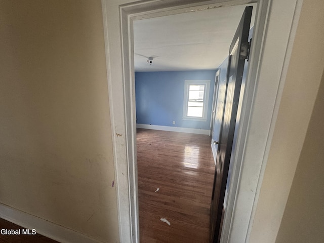 261 Altamont Ave, Schenectady, NY 12304 - hall featuring baseboards and wood finished floors
