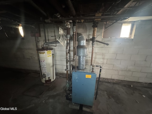 261 Altamont Ave, Schenectady, NY 12304 - utility room featuring gas water heater