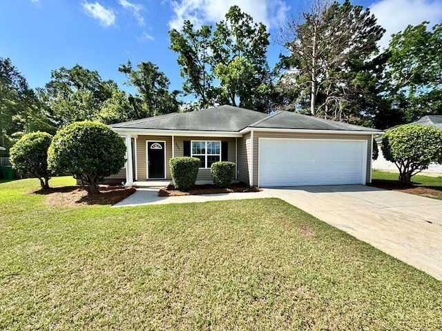 5341 Branch Pt, Valdosta, GA 31605 - single story home with an attached garage, driveway, and a front yard