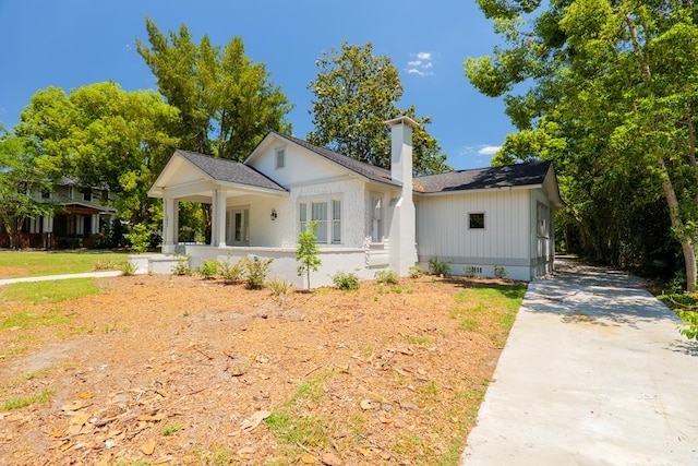 1611 N Patterson St, Valdosta, GA 31602 - modern inspired farmhouse featuring a chimney and a porch