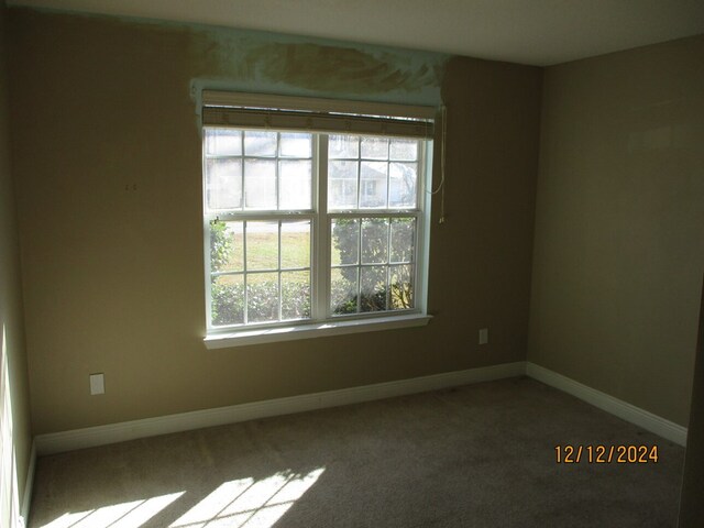 view of carpeted empty room