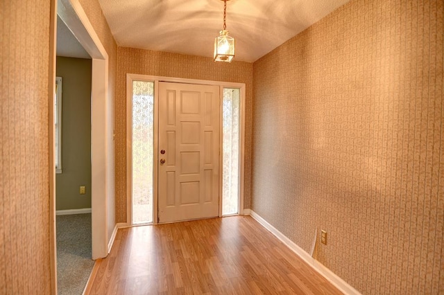 entrance foyer featuring hardwood / wood-style floors