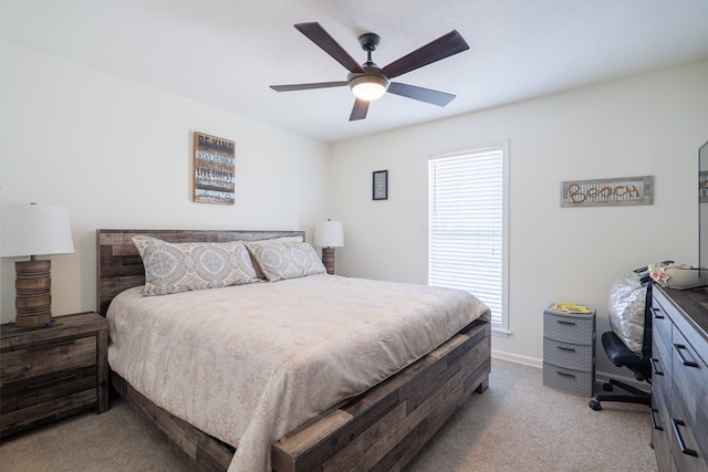 206 Harris Trl, Lake Park, GA 31636 - bedroom with carpet, multiple windows, ceiling fan, and baseboards