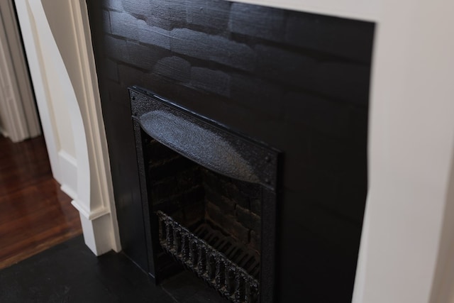 interior details featuring wood-type flooring