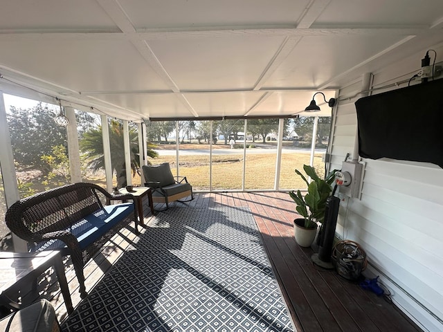 view of sunroom / solarium