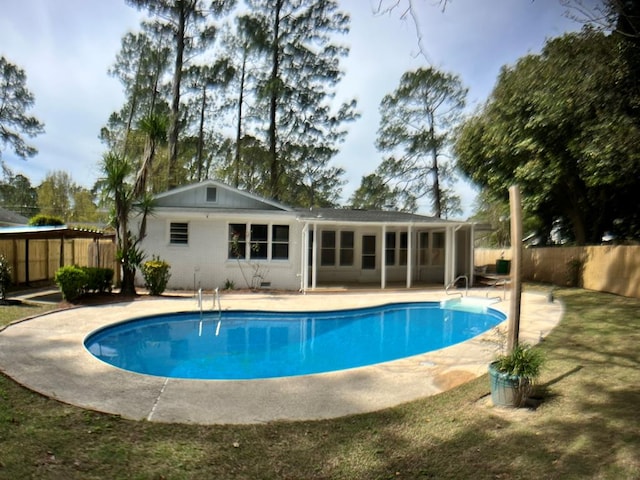 view of pool with a patio