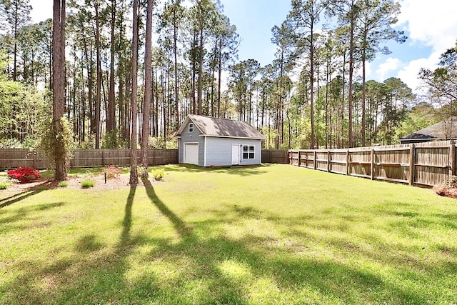 3342 Norton Pl, Valdosta, GA 31605 - fenced backyard with an outdoor structure and a garage