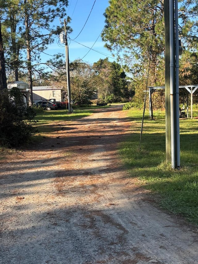 view of road