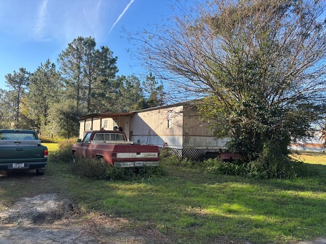 exterior space with a carport