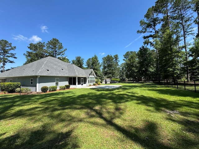 5029 Falling Spgs, Valdosta, GA 31602 - view of yard featuring a sunroom