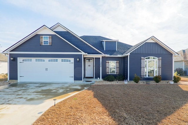 view of front of home featuring a garage