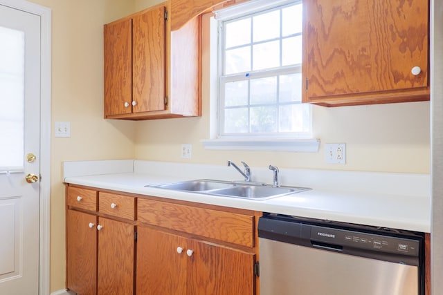 kitchen featuring sink and stainless steel dishwasher