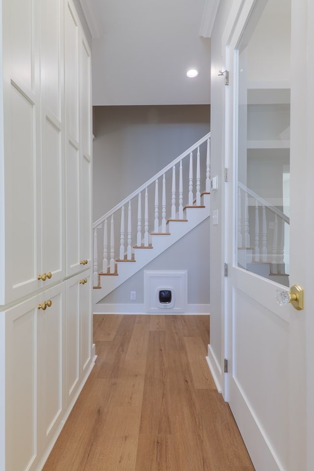 interior space featuring light hardwood / wood-style flooring