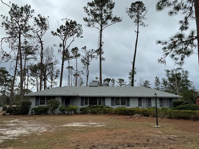 view of ranch-style home