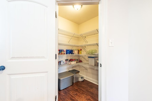 view of pantry