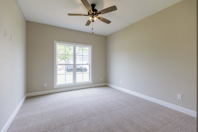 4856 Brown Cat Cir, Hahira, GA 31632 - spare room with ceiling fan and carpet floors