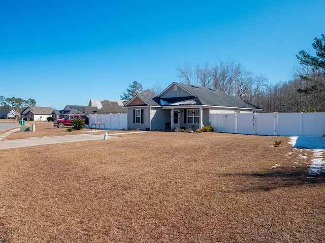 view of ranch-style home