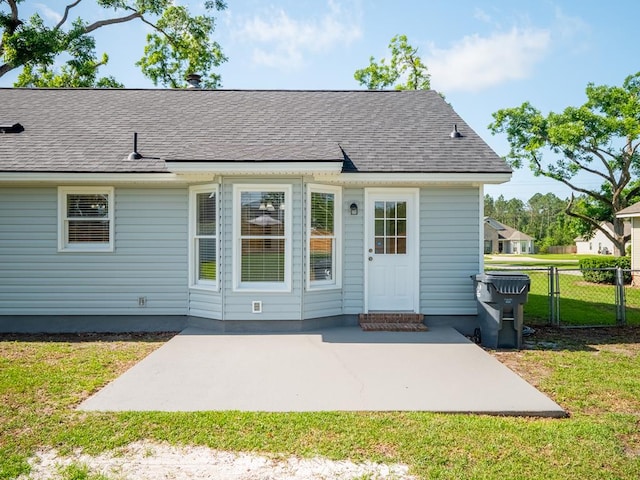 3875 Studstill Rd, Valdosta, GA 31605 - back of property with a patio and a shingled roof