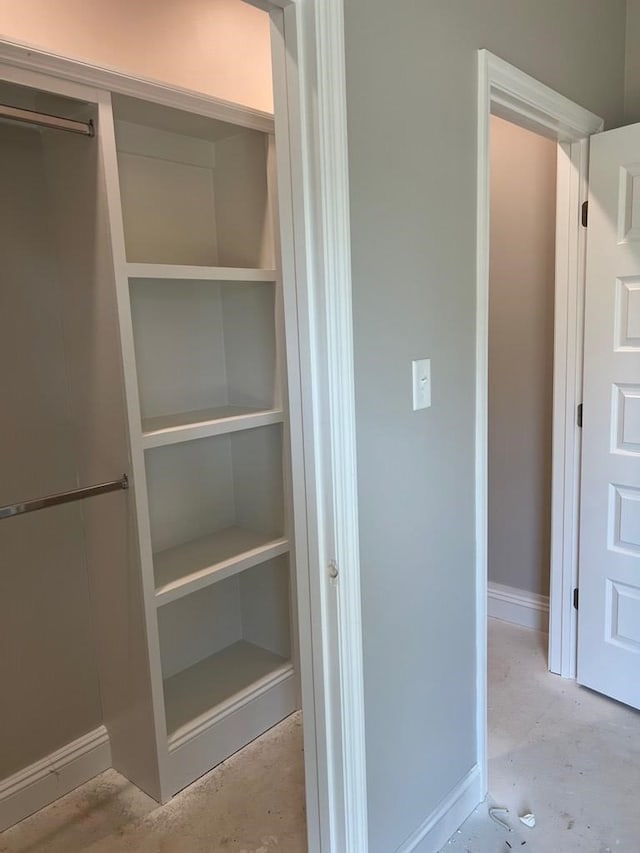 view of closet