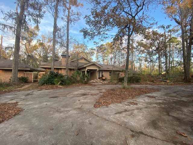 view of front of home