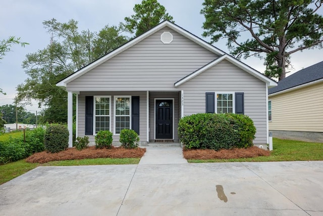 view of bungalow