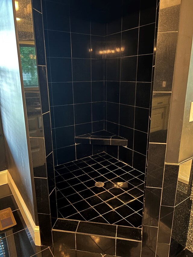 bathroom featuring tile patterned flooring