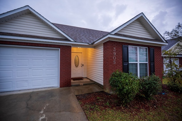 ranch-style house with a garage