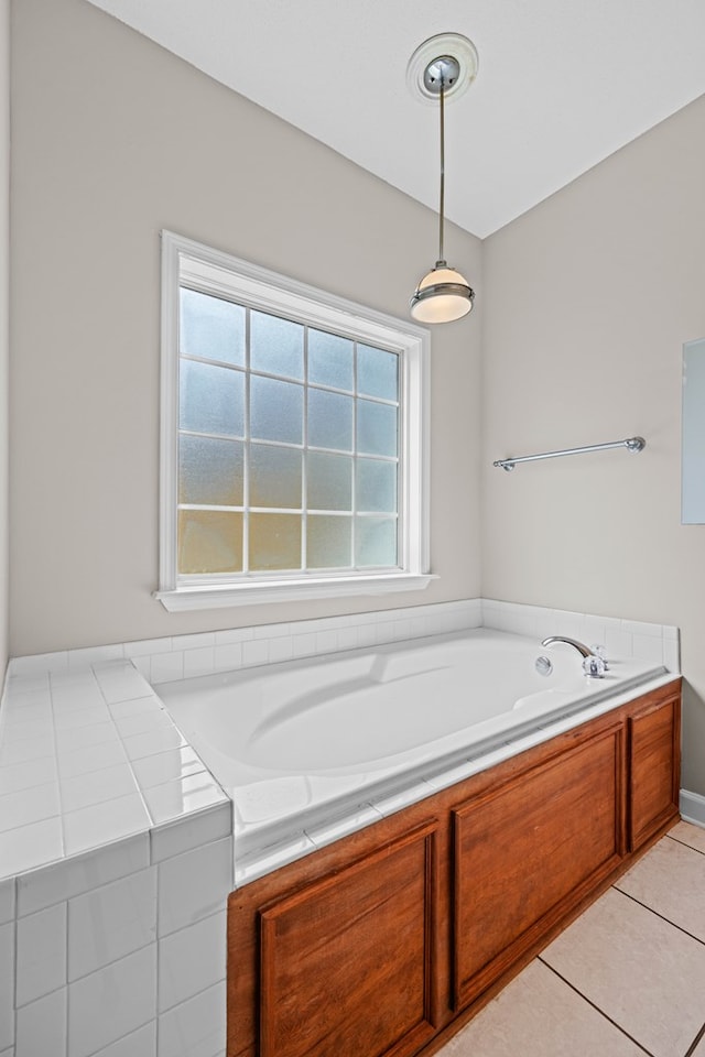 4143 Whithorn Way, Valdosta, GA 31605 - bathroom with a bath and tile patterned floors