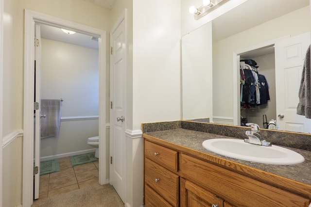 5187 Calvary Cir, Valdosta, GA 31605 - bathroom featuring vanity and tile patterned floors