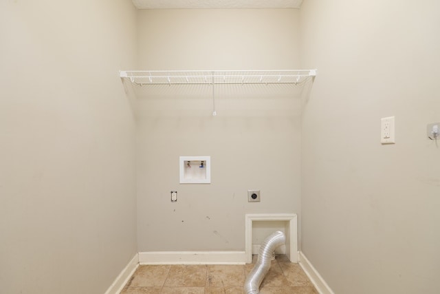 laundry room featuring washer hookup and hookup for an electric dryer