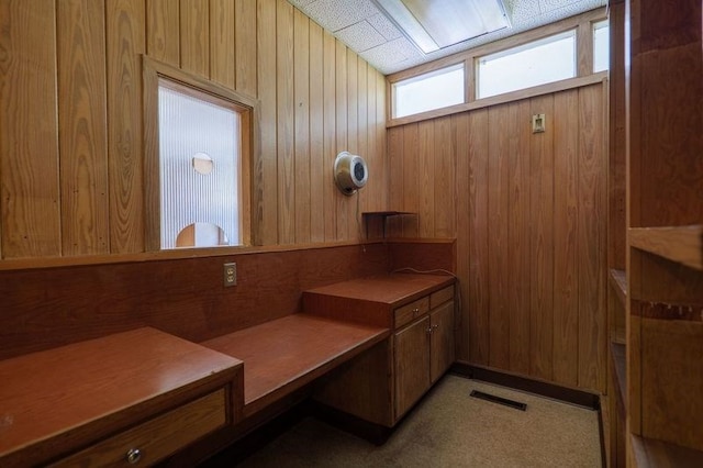 1614 N Patterson St, Valdosta, GA 31602 - bathroom featuring wood walls and visible vents
