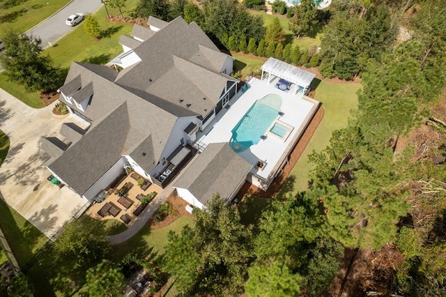 birds eye view of property