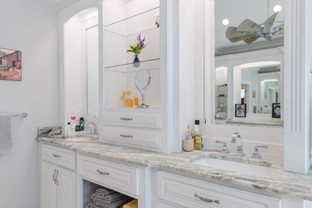 bathroom featuring vanity