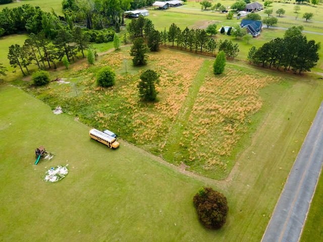 bird's eye view featuring a rural view