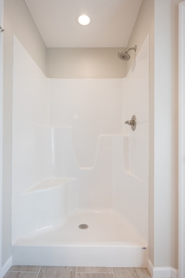 full bathroom with walk in shower