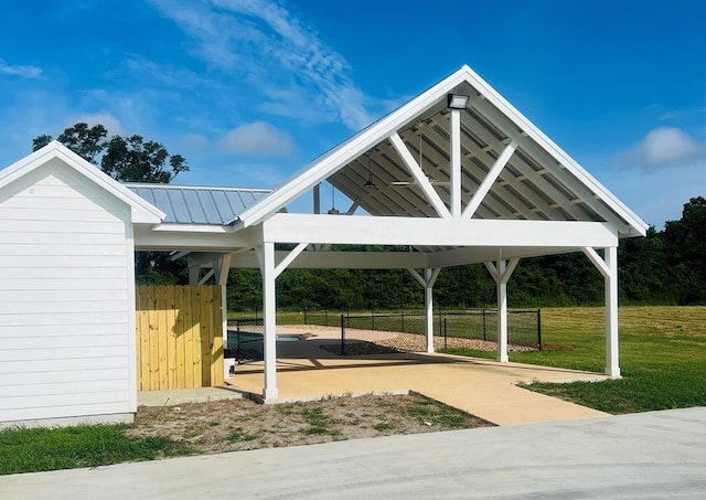 view of community with a yard