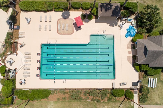 4849 Oak Arbor Dr, Valdosta, GA 31602 - bird's eye view of a pool area