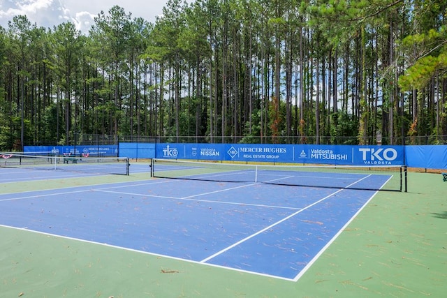 view of tennis court