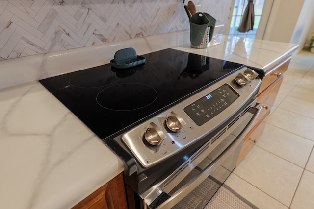 details with electric stove