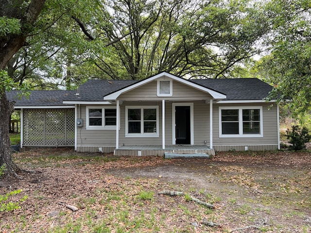 view of front of house featuring covered porch