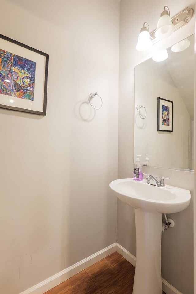 610 Baytree Rd Unit 35, Valdosta, GA 31602 - bathroom with wood finished floors and baseboards