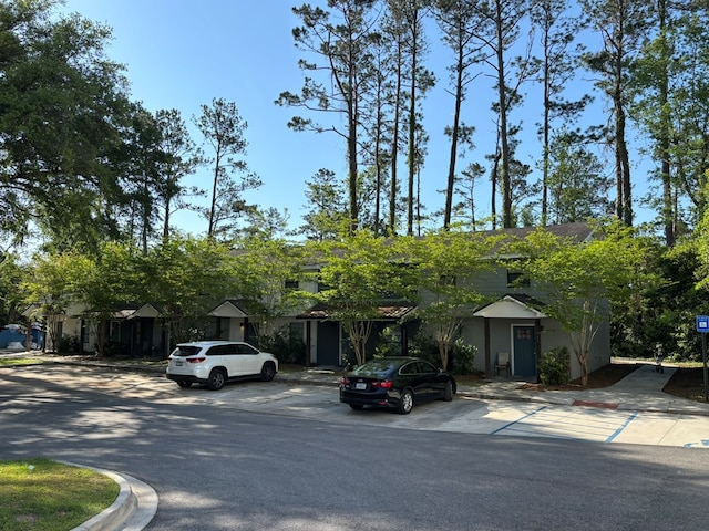view of front of property with uncovered parking