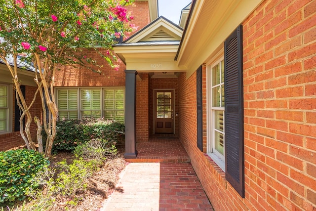4059 Live Oaks Cir, Valdosta, GA 31601 - doorway to property featuring brick siding