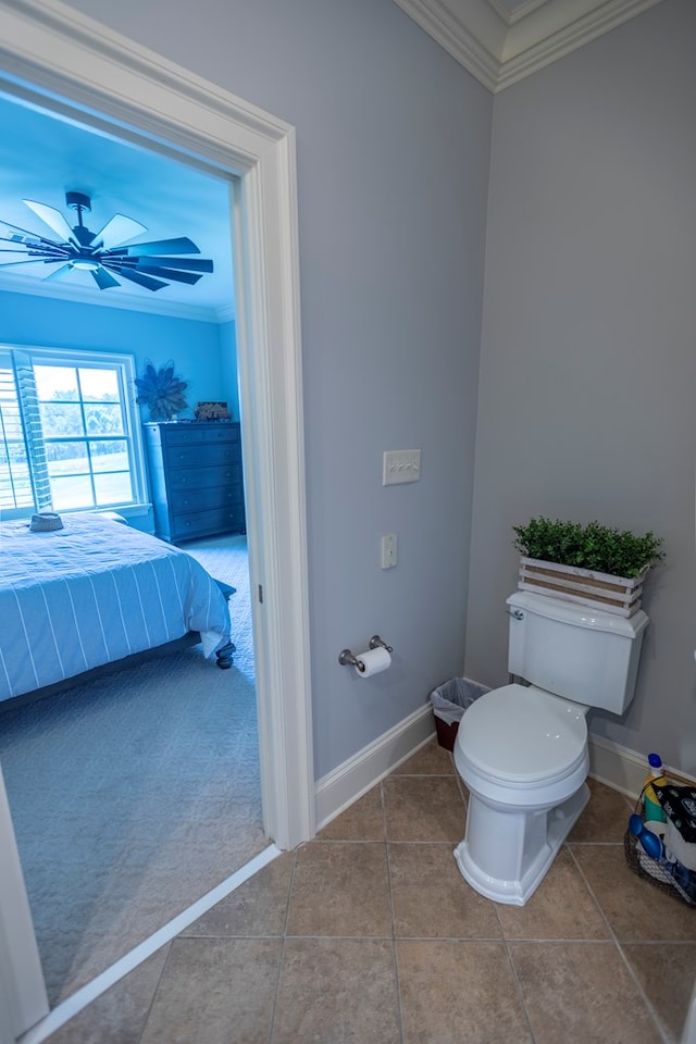 4059 Live Oaks Cir, Valdosta, GA 31601 - bathroom featuring ornamental molding and tile patterned flooring