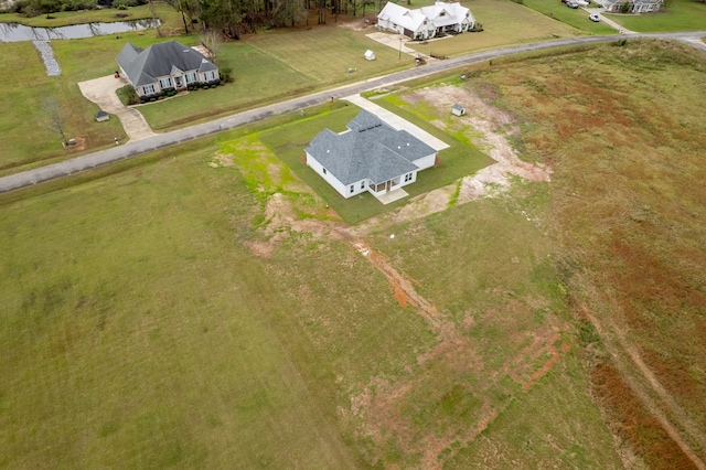 drone / aerial view featuring a rural view