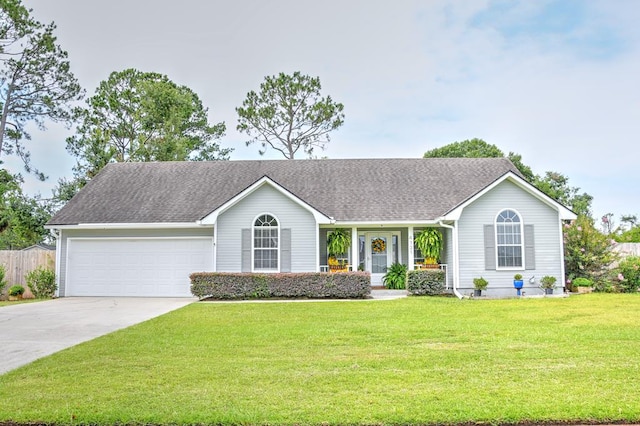 4121 Amberley Trl, Valdosta, GA 31602 - ranch-style house featuring an attached garage, concrete driveway, and roof with shingles
