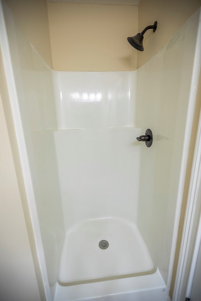 bathroom with a shower