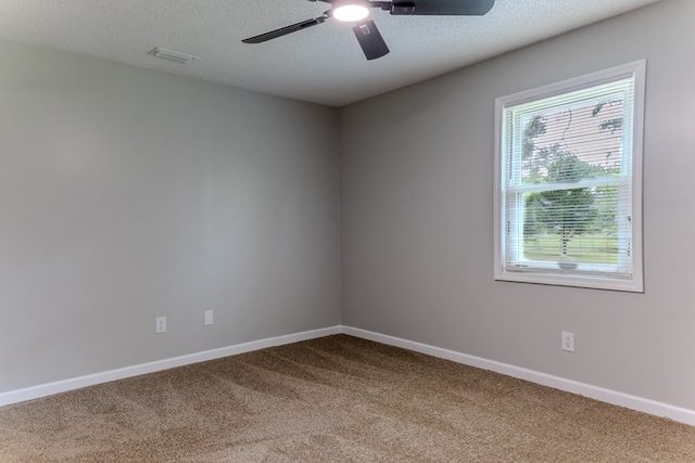 4604 Pinebrook Dr, Lake Park, GA 31636 - empty room with carpet, ceiling fan, and a textured ceiling