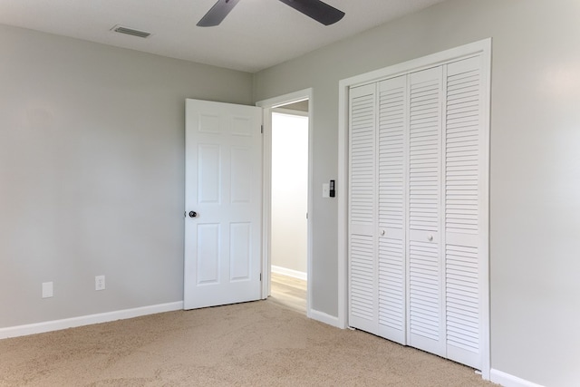 4604 Pinebrook Dr, Lake Park, GA 31636 - unfurnished bedroom with carpet flooring, a closet, and a ceiling fan