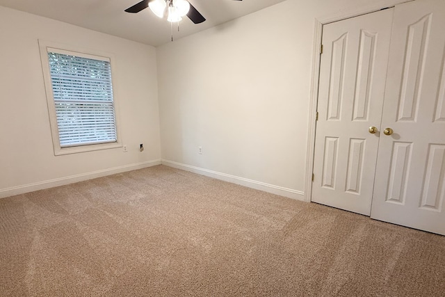 17 Ard Rd, Ray City, GA 31645 - unfurnished bedroom with carpet floors, baseboards, a closet, and ceiling fan